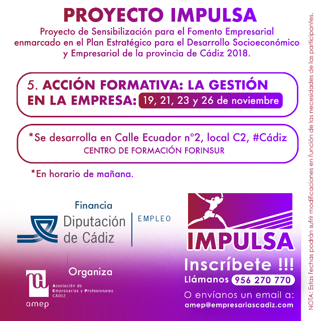 Curso “Gestión en la empresa” (20 horas)