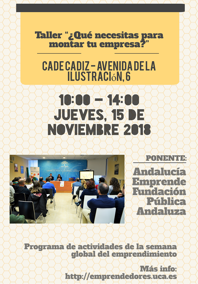 Taller “¿Qué necesitas para montar tu empresa?”